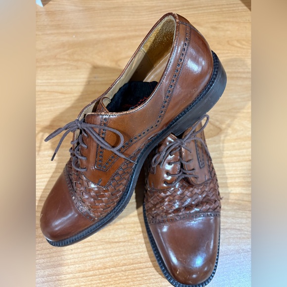 Men’s Mezlan woven Oxford shoes